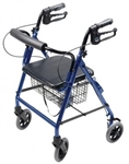 Lumex Hemi Rollator Walkabout Four Wheel RJ4302