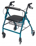 Lumex Walkabout Wide Four -Wheel Rollator Seat Width 15.5"