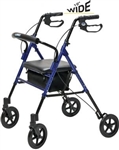 Lumex Rollator Set N' Go <u>WIDE</u> 15.75” Seat, With Adjustable Seat Height