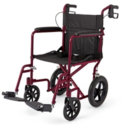 Medline Deluxe Aluminum Transport Wheelchair