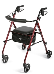 Medline Ultralight Rollator, Adjustable Seat Height, MDS86825SLR