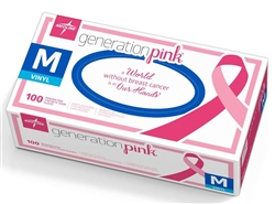 Medline Exam Gloves Generation Pink latex-free