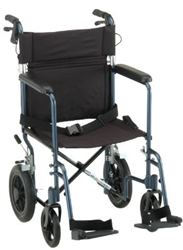 Nova 19 inch Transport Chair with 12 inch Rear Wheels