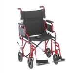 Nova Aluminum Transport Wheelchair with Detachable Arms