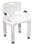 Drive Premium Series Bath Bench with Back and Arms RTL12505