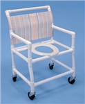 PVC Shower Commode Chair 28 in. Wide