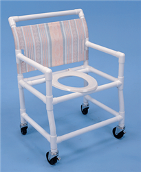 PVC Shower Commode Chair 28 in. Wide