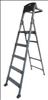 INDUSTRIAL GRADE , Step Stool 5 Step Ht 86 In Aluminum