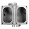 APPLETON ELECTRIC , Mounting Body 2Gang 1In Feed-Thru Alum