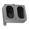 APPLETON ELECTRIC , Mounting Body 2Gang 3/4In Feed-Thru Alum