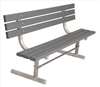 APPROVED VENDOR , Park Bench Gray Recycled Plastic 96W