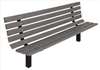 APPROVED VENDOR , Park Bench Gray Recycled Plastic 96W