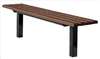 APPROVED VENDOR , Park Bench Brown Recycled Plastic 72W