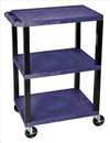 APPROVED VENDOR , D5665 Cart 3 Topaz Shelves Black Legs 18x24