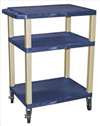 APPROVED VENDOR , D5666 Cart 3 Topaz Shelves Putty Legs 18x24
