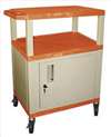 APPROVED VENDOR , D5668 Cart Orange/Putty 18x24 Elect w/Cabinet