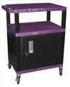 APPROVED VENDOR , D5669 Cart Purple/Black 18x24 Elect w/Cabinet