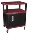 APPROVED VENDOR , D5669 Cart Burg/Black 18x24 Electric w/Cabinet