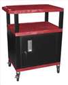 APPROVED VENDOR , D5669 Cart Red/Black 18x24 Electric w/Cabinet