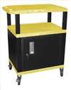 APPROVED VENDOR , D5669 Cart Yellow/Blk 18x24 Electric w/Cabinet