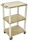 APPROVED VENDOR , Cart 3 Tan Shelves Putty Legs Electric