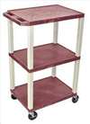 APPROVED VENDOR , Cart 3 Burg Shelves Putty Legs Electric