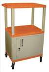 APPROVED VENDOR , Cart Orange/Putty 18x24 Elect w/Cabinet