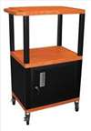 APPROVED VENDOR , Cart Orange/Blk 18x24 Elect w/Cabinet