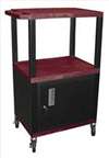 APPROVED VENDOR , Cart Burg/Black 18x24 Electric w/Cabinet