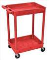APPROVED VENDOR , Cart 2 Red Shelves Red Legs 18x24