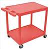 APPROVED VENDOR , Cart 2 Red Shelves Red Legs 18x24