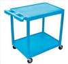 APPROVED VENDOR , Cart 2 Blue Shelves Blue Legs 18x24