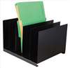 APPROVED VENDOR , Desk Organizer Letter 5 Compartments Blk