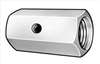 COUPLING NUT , Coupling Nut Sighthole 10-32 Pk 5