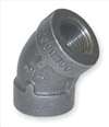 APPROVED VENDOR , Elbow 45 Deg Galv Malleable Iron 2 In