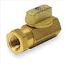 APPROVED VENDOR , Ball Valve Two Piece 1/4 In Brass Body
