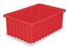 AKRO-MILS , F8518 Tote Box Modular L 16 1/2 W 10 7/8 Red