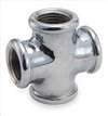 ANDERSON FITTINGS , Cross 3/8 In FNPT Chrome Plated Brass