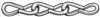 APPROVED VENDOR , Jack Chain Single Zinc Sz 14 16 Lb 100Ft