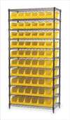 AKRO-MILS , D5554 Wire Shelving w/(10) 2RV51 Yellow Bins