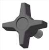 APPROVED VENDOR , Four Prong Knob 1/2 1/4-20 2 1/2 In