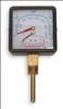 APPROVED VENDOR , Boiler Gauge Square 0-200PSI 80 to 320 F