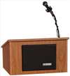AMPLIVOX SOUND SYSTEMS , Lectern Table Top Walnut