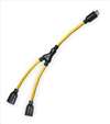 POWER FIRST , Extension Cord Y Adapter 20A 10/3Ga 3Ft