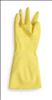 NORTH BY HONEYWELL , D0511 Glove Latex Sz 9 12 In Yellow Pr