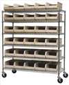 AKRO-MILS , Mobile Wire Shelving w/(30) 2RV54