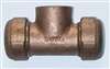 APPROVED VENDOR , Compression Tee  3/4 In FNPT Brass