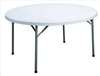 APPROVED VENDOR , Folding Table Round Poly 48 In