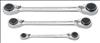 WESTWARD , Ratcheting Wrench Set QuadBox 12 Pt 3 Pc