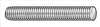 APPROVED VENDOR , D7801 Threaded Rod Zinc 1/4-28 2 Ft L